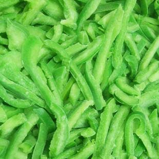 IQF Green pepper strips